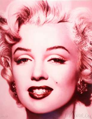 Gottfried Helnwein, geb. 1948, Marylin Monroe, Lithographie, handsigniert und num. 179/450, ca. 76 x 59.5 cm, unter Glas, Rahmen