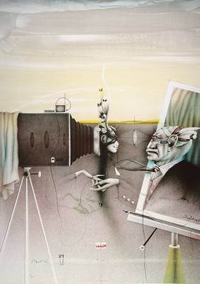 Paul Wunderlich, 1927-2010, Lithographie, handsigniert, 40/120, ca. 94.5 x 66.5 cm