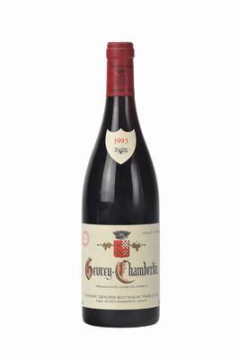 5 Flaschen 1993 Gevrey Chambertin, Domaine Armand Rousseau Pere & Fils, Abstand von Kapsel bis zum Wein: maximal bis 1 cm, sehr selten im Angebot, ...