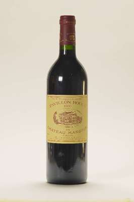 3 Flaschen Pavillon Rouge du Chateau Margaux , Jahrgänge: 2x 1994 u. 1x 2003, high fill, je ca. 75 cl, unverkostet, sehr guter Erhaltungszustand, 1 ...