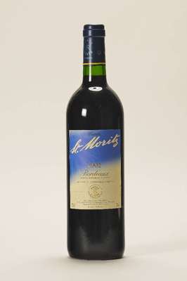 12 Flaschen 2002 Cuvee St. Moritz, Barons deRothschild (Lafite), Bordeaux, into neck, je ca. 75 cl, unverkostet, in Originalholzkiste, sehr guter ...