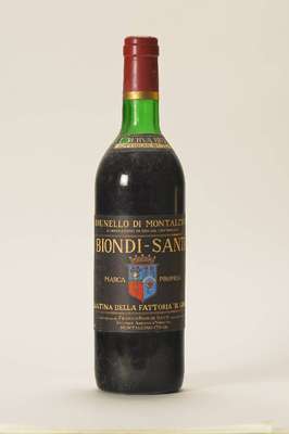 3 Flaschen 1975 Brunello di Montalcino Riserva, Biondi-Santi, upper mid shoulder bis top shoulder, Flaschennr: 7151,7147,7154, je ca. 75 cl, ...