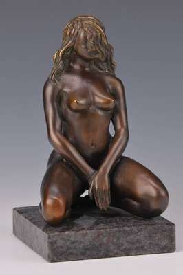 Maximilian Delius, geb. 1958, Bronzeskulptur auf Sockel, signiert und nummeriert 27/100, H. ca. 20 cm