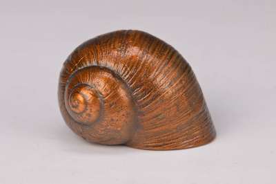 Paul Wunderlich, 1927-2010, Schnecke, Bronze, signiert, mit Buch: Labyrinthe - Das Werk von Paul Wunderlich, ca. 3,5 cm