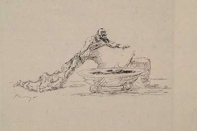 Max Slevogt, 1868 Landshut-1932 Neukastel, zwei Lithographien, Illustrationen zur Grimms Märchen: Fitchers Vogel, von 1924, Auflage 100 Exempl., ...