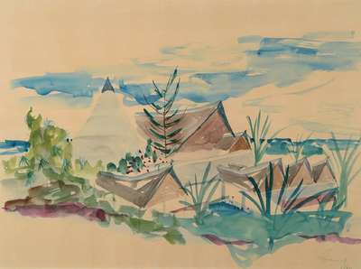 Eugeniusz Zygfryd Olszewski, 1924-2011, urspr. Architekt, 1980 Übersiedlung nach Italien, mehrere Ausstellungen als Maler in der Schweiz und ...