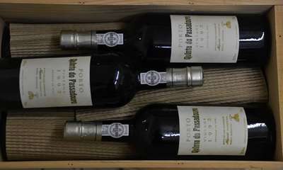 6 Flaschen Quinta do Passadouro 1992, Portwein, 1994 in die Flasche abgefüllt, in orig. Holzkiste, je ca. 75 cl, unverkostet, sehr guter ...