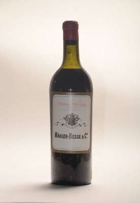 3 Flaschen 1947 Château Margaux, Mähler -Besse, Premier Grand Cru Classé, je 75 cl, upper mid shoulder, unverkostet, Wine Spectator 89/100, ...