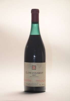 5 Flaschen 1967 Clos-Vougeot Domaine Rene Engel, top shoulder u. besser, Limitierung auf 2400 Flaschen, Nr: 592, 2106, 2108, 2090, 423, je 70 cl, ...