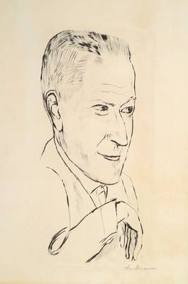 Max Beckmann, 1884-1950, Porträt, Radierung, rechts unten signiert, Platte ca. 30x15 cm, PP, unter Glas gerahmt
