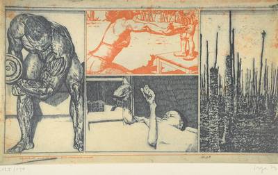 Peter Sorge, 1937-2000, Radierung, handsigniert und nummeriert 125/150, datiert 73, Blattgr. ca. 56x76 cm