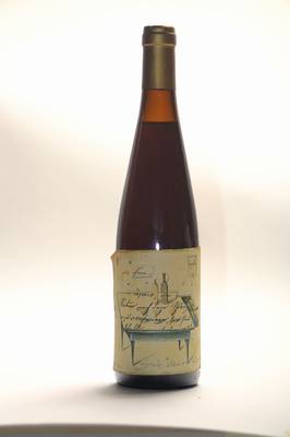 Joe Hackbarth, 1931-2000, Künstleretikett auf einer Flasche 1983er Freinsheimer Musikantenbuckel, handsigniert und nummeriert 35/40, 0.75l, orig. ...