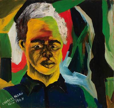 Charles Njau, geb. 1950, zeitgen. Maler aus Tansania, Studium an der Kgl. Akademie in Stockholm/Schweden, zahlreiche nationale und internationale ...