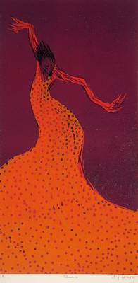 Antje Wichtrey, geb. 1966, Farbholzschnitt, handsigniert und nummeriert e.a., Blattgr. ca. 76x56 cm