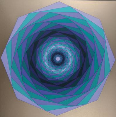 Victor Vasarely, 1906-1997, Serigrafie auf weißgoldenem Hintergrund auf Karton, Sirius, handsigniert und nummeriert 108/125, Blattgr. ca. 62x58 cm, ...