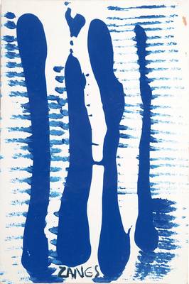 Herbert Zangs, 1924-2003, Dispersion auf Karton, signiert, Blattgr. ca. 30x20 cm, Farbfehlstellen oben rechts, unter Glas gerahmt