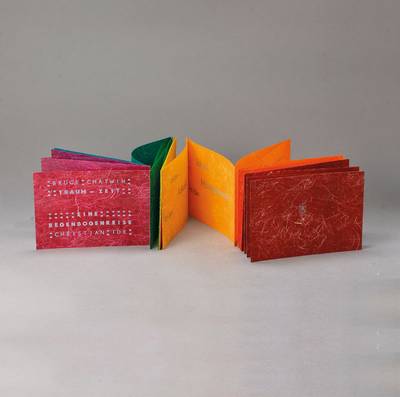 Bruce Chatwin - "Traum-Zeit eine Regenbogenreise", Mappe, Christian Ide, auf Japanpapier Tenjin, handgefärbt, Alinea Presse Berlin, ...