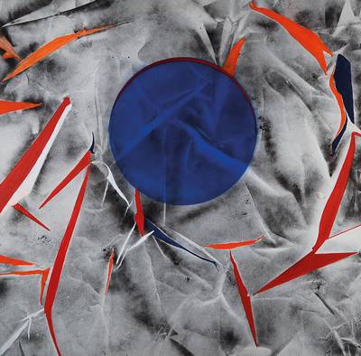 George Mirenes, geb. 1956 Paris, Sonnenfinsternis, Öl und Acryl auf Lwd, signiert, ca. 100x100cm