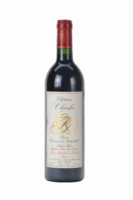 8 Flaschen 1988 Chateau Clarke, Baron Edmond de Rothschild, Listrac-Medoc, je top shoulder, je ca. 75 cl, unverkostet, in Originalholzkiste (ohne ...