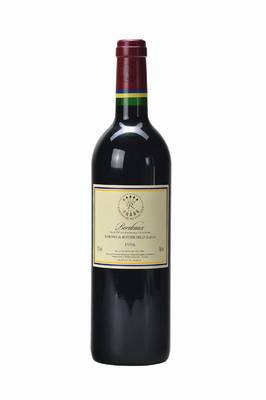 1 Flasche 1996 Lafite Barons de Rothschild, Bordeaux, ca. 75 cl, into neck, unverkostet