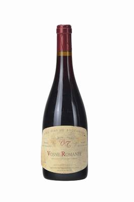1 Flasche Vosne Romanee, Appellation Vosne Romanee Controlee, Vins Fins de Bourgogne, Selection Roux Pere etFils, ca 75 cl., Abstand zwischen Kapsel ...
