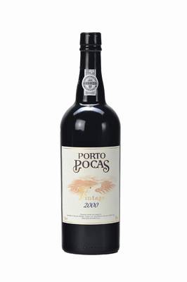 60 Flaschen 2000 Porto Pocas Vintage Port, je ca. 75 cl, into neck, produced, bottled and shipped by Manoel D. Pocas Junior Vinhos S.A, in 10x6 ...