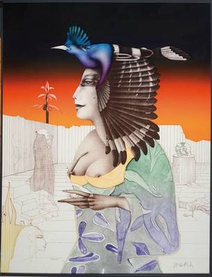 Paul Wunderlich, 1927-2010, Konvolut aus sechs Lithographien, 3x ca. 63,5x49,5 cm, unter Glas gerahmt, 3x Blattgr. ca. 27,5x34,5 cm, 2 x besch.