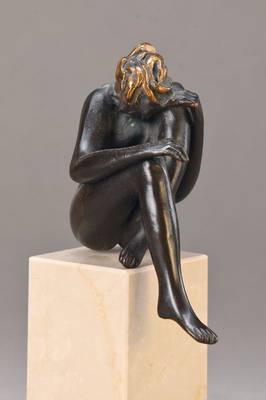 Bruno Bruni, geb. 1935 Gradara, Kleine Venus, signiert und nummeriert 1050/1250, auf Sockel, H. ca. 18 cm