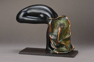 Bruno Bruni, geb. 1935 Gradara, Deshabillage, Bronzeskulptur, signiert und nummeriert 46/150, H. ca. 26 cm