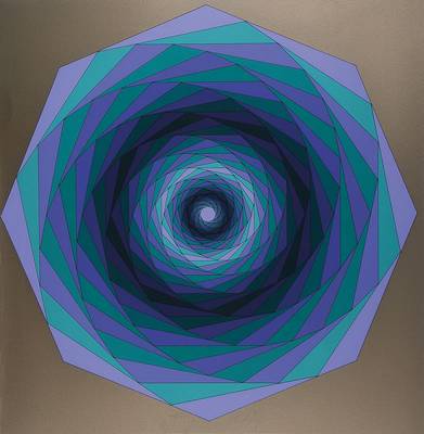 Victor Vasarely, 1906-1997, Serigrafie auf weißgoldenem Hintergrund auf Karton, Sirius, handsigniert und nummeriert 120/125, Blattgr. ca. 62x58 cm, ...