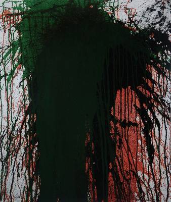 Hermann Nitsch, geb. 1938, Giclee auf Leinwand, handsigniert u. nummeriert 23/40, datiert 2014, Motiv ca. 62x50 cm, Blattgr. ca. 73,5x61 cm, unter ...