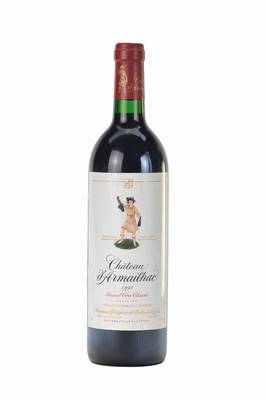 1 Flasche 1993 Chateau d'Armailhac, Pauillac, Baron Philippine de Rothschild, Grand Cru Classe, ca. 75 cl, into neck, unverkostet, Etikett l. ...