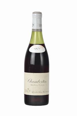 1 Flasche 1971 Leroy Chambertin, Cote d'Or, Abstand zwischen Kapsel und Wein: ca. 3,8 cm, ca. 75 cl, unverkostet, sehr selten im Angebot