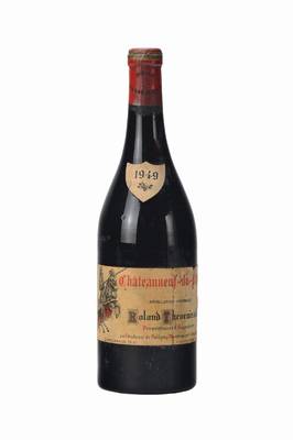 3 Flaschen 1949 Chateauneuf-du-Pape Roland Thenin, Cote d'Or, je ca. 72 cl, Abstand zwischen Kapseln und Wein: ca. 4-5 cm, unverkostet, ...