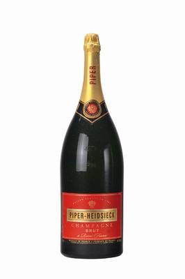 1 Imperialflasche Piper-Heidsieck Champagne,Brut, Reims, ca. 6 l, Abstand zwischen Flaschenboden und Wein: ca. 2 cm, in Originalholzkiste, ...