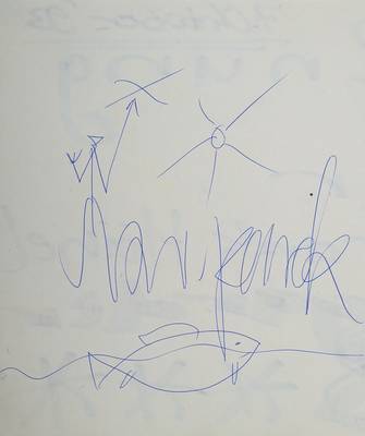 A.R. Penck, geb. 1939, Zeichnung, Kugelschreiber, signiert, Blattgr. ca. 23,5x20 cm, unter Glas gerahmt