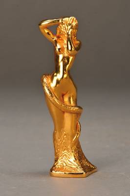 Ernst Fuchs, geb. 1930 Wien, Frau Lot, Bronze, goldfarbige Ausführung, signiert und nummeriert 8, H. ca. 10 cm