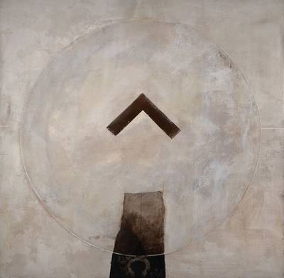 Peter Holme, geb. 1940, studierte an der Freien Kunstakademie Mannheim bei Paul Berger-Bergner, hier: Öl/Holz, unsigniert, ca.98x98 cm, Rahmen