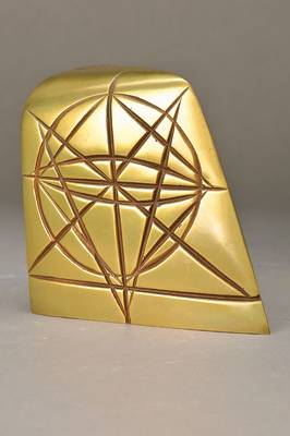 Rainer Kriester, 1935-2002, Kopf Fragment IX, Bronze, goldfarbig, signiert und nummeriert 14/20, ca. 13x14 cm