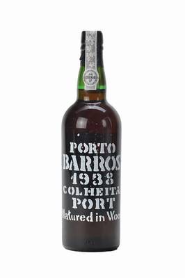 1 Flasche 1938 Porto Barros Colheita Port, Matured in Wood, into neck, ca. 75 cl, produced, bottled and shipped by Barros Almeida & CA.-Vinhos, 1988 ...