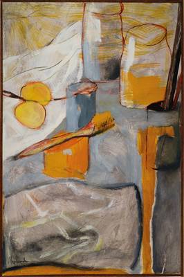 Clermonde, geb. 1952, Nature morte hiver 89.90, Öl/Lwd, links unten signiert, rückseitig nochmals signiert, betitelt und datiert, ca. 100x65cm, ...