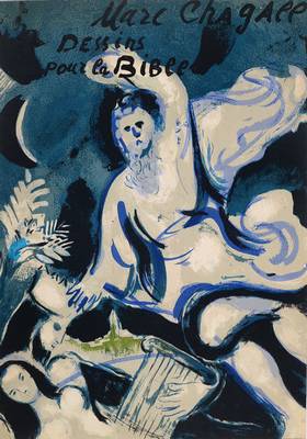 Marc Chagall, 1887-1985, "David und Bathseba", Original Farblithographie, Umschlagseite, Verve 37/38, Mourlot 230 Paris 1960, Blattgr. ca. ...