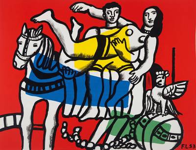 Fernand Léger, 1881-1955, Konvolut aus zwei Farblithographien, "Cirque" und "Les constructeures", Galerie Maeght, Mourlot Paris, ...