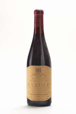 3 Flaschen 1982 Monfalletto Barolo, Annata 1982, ca. 75 cl, Abstand zwischen Kapsel und Wein: 2-3 cm, unverkostet, Etiketten teilw. l. besch., ...
