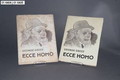 George Grosz, 1893-1959, Werk "Ecce Homo", Mappe Ausgabe D, 84 Lithographien in Chromokarton gebunden, unsigniert, Malik Verlag Berlin, ...
