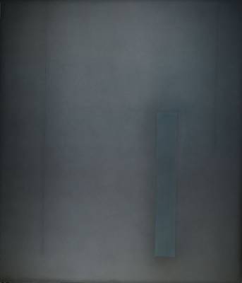 Rolf Deimling, geb. 1934, Ohne Titel, Öl/Malplatte, rückseitig signiert und datiert 1975, bezeichnet No. 6, ca. 150x130 cm, leicht verzogen