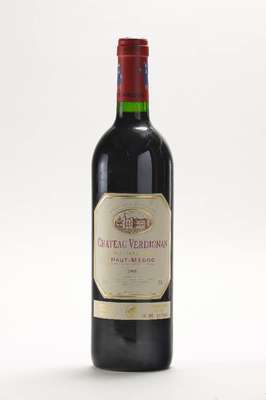 6 Flaschen 1995 Chateau Verdignan, Haut -Medoc, Cru Bourgeois, je ca. 75 cl, 12,8% Vol., je into neck, unverkostet, Etiketten l. gebräunt, Wine ...
