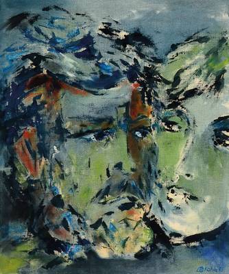 Helmut Kahle, 1920 -2000 Freiburg, weiblicher und männlicher Kopf, Öl/Malplatte, rechts unten signiert und datiert 73, ca. 48x40 cm, Leiste