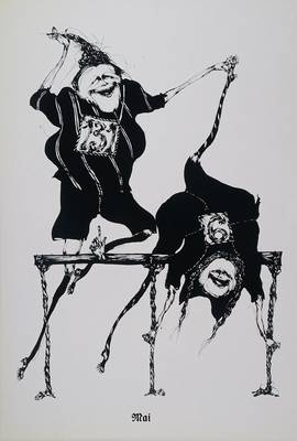 Gertrude Degenhardt, geb. 1940 New York, bekannte Deutsche Grafikerin, hier: Unser Omma in München, 12 Monatsblätter anlässlich der Olympischen ...