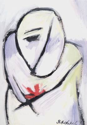 Vladimir Igorevich Yakovlev, 1934-1998, Porträt, Mischtechnik auf Papier, kyrillisch signiert und dat. 71, ca. 86 x 61 cm, leichte Altersspuren am ...